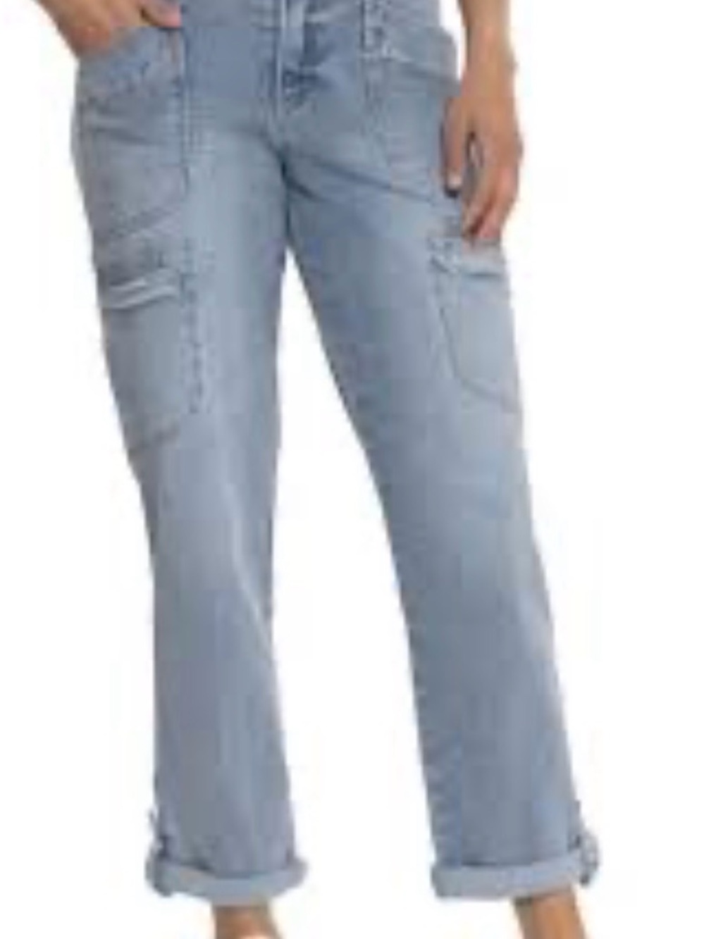 Democracy Women's Cargo Jeans - Casual Straight Leg